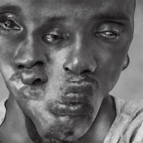 portriat of a african man with intense face, dslr | Stable Diffusion