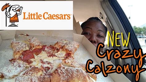 Little Caesars NEW CRAZY CALZONY Review | Regular folded Pizza? or Calzone Inspired? - YouTube