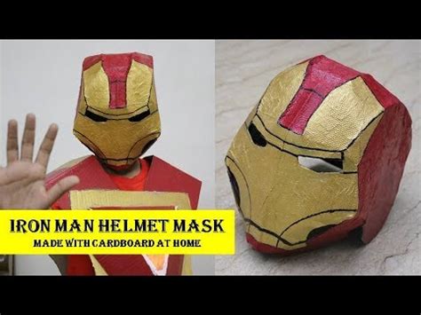 How to make Iron Man Helmet Mask from Avengers (हिंदी में) | Simple ...