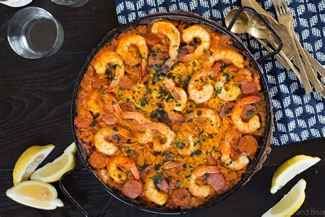 Shrimp and Chorizo Paella Recipe - Easy Paella at Home