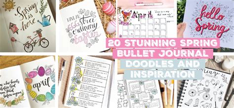 20 stunning Spring Bullet Journal Ideas Doodles and Inspiration