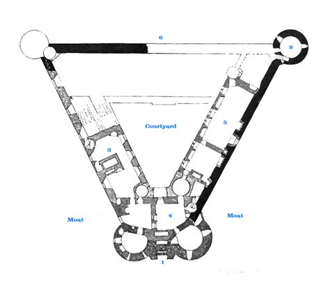 Great Castles - Caerlaverock Castle Floor Plan