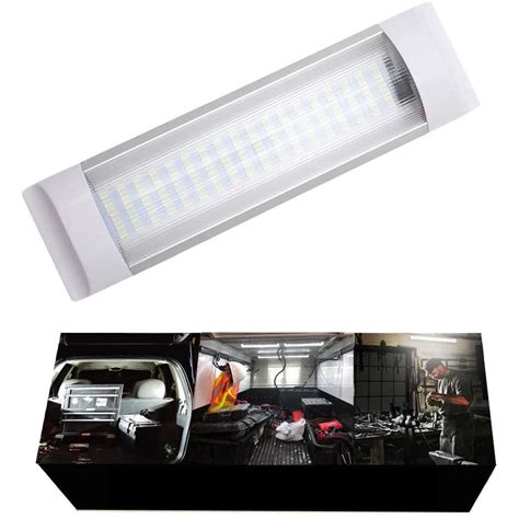 Buy WOWLED 12V 72LED Interior Lights, 4W LED RV Ceiling Roof Lights Bar Lamp with On/Off Switch ...