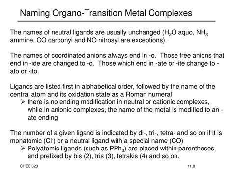 PPT - Structure of Organometallic Complexes PowerPoint Presentation, free download - ID:591606