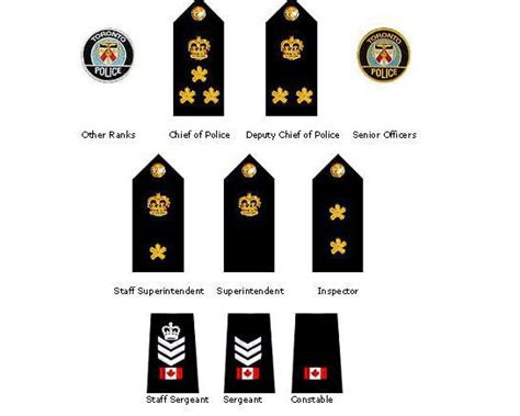 Epaulettes of Toronto Police Service Uniforms - China Canada Police Ranks and Inspector price