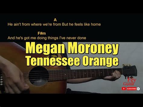 Megan Moroney - Tennessee Orange Guitar Chords cover - YouTube