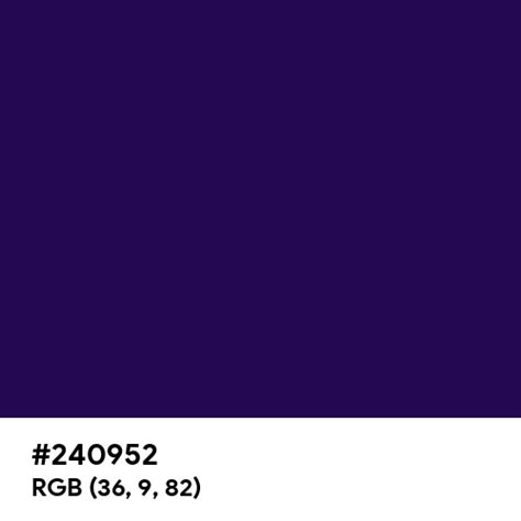 Royal Indigo color hex code is #240952