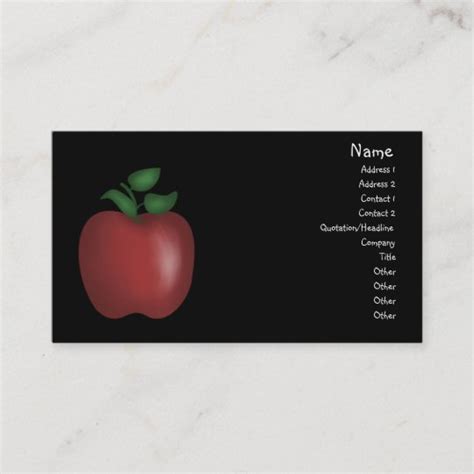 Apple Business Card | Zazzle.com