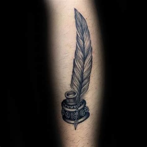 50 Quill Tattoo Designs for Men [2024 Inspiration Guide] | Quill tattoo, Quill pen tattoo, Pen ...