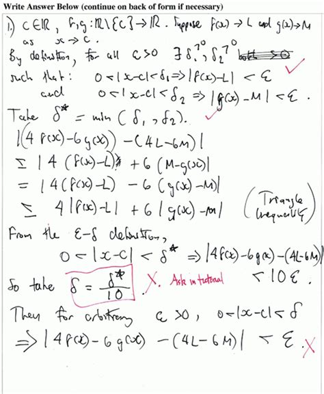 real analysis - Epsilon-Delta definition of function limit - Where am I ...