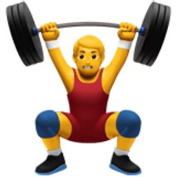 Man Lifting Weights Emoji (U+1F3CB, U+FE0F, U+200D, U+2642, U+FE0F)