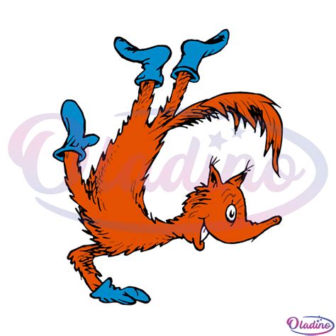 Dancing Fox SVG Digital File, Dr Seuss Fox In Socks Svg - Oladino