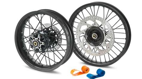 KTM 390 Adventure spoke wheels listed in KTM Powerparts catalogue