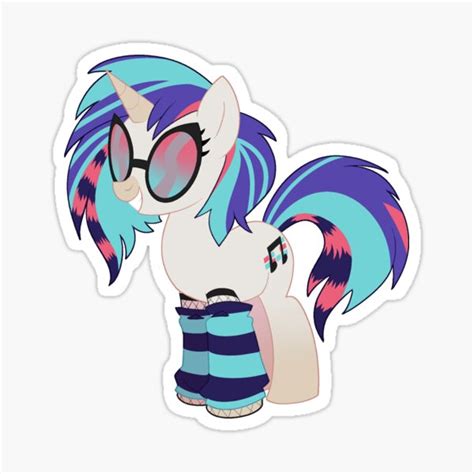 "Vinyl Scratch / Dj Pon-3 Redesign" Sticker for Sale by jahomii | Redbubble