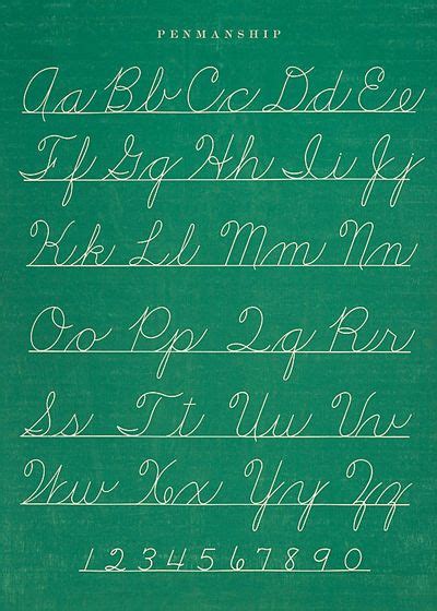 Palmer Method Cursive Alphabet