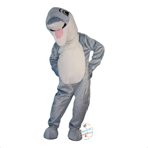 Blue Dolphin Cartoon Mascot Costume