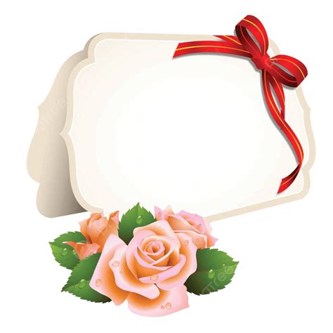 Blank Invitation Card And Roses On Background Paper Romance White ...