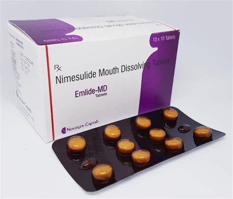 Nimesulide 100 Mg Tablets, Packaging Size: 10X10, Novogen at Rs 400/box in Mohali