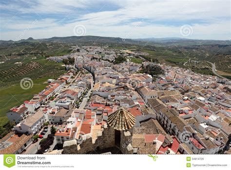 Town Olvera, Andalusia, Spain Stock Image - Image of spanish, rooftops ...