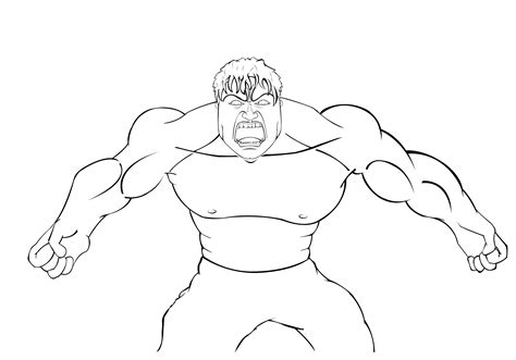 Hulk Outline by allaboutlee on DeviantArt