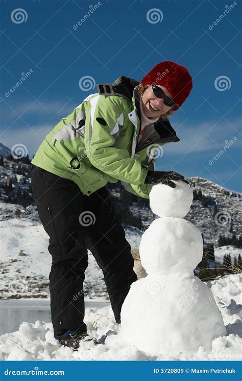 To a build snowman stock image. Image of snows, building - 3720809