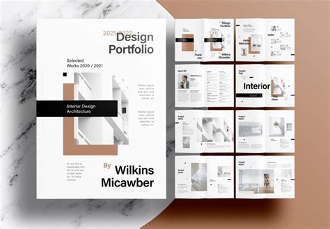 Free InDesign Interior Portfolio Layout Template