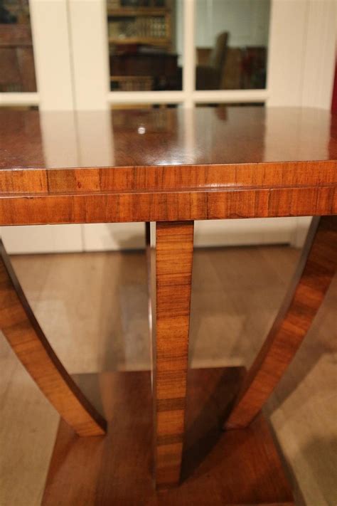 Art Deco Walnut Table at 1stDibs