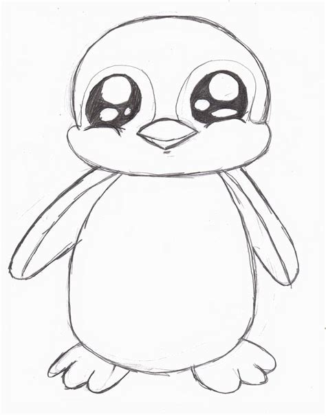 penguin drawing - Google Search | Penguin drawing, Cute animal drawings, Animal drawings