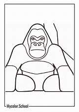 7 Gorilla Coloring Pages  Free Printables sketch template