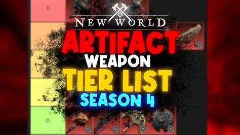 New World ARTIFACT TIER LIST – Weapons Season 4 – World