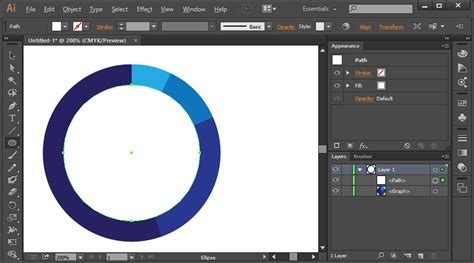adobe illustrator - How do I make an incomplete circle stroke for a donut chart? - Graphic ...
