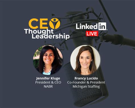 CEO Thought Leadership – Talk with Jennifer Kluge & Francy Lucido ...