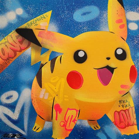 Painting Pikachu by Kedarone | Carré d'artistes