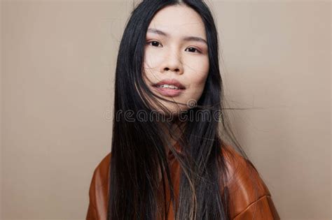 Woman Glamour Fashion Beauty Beige Hair Asian Model Salon Beautiful Cosmetic Portrait Femininity ...