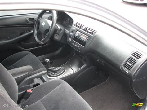 Black Interior 2004 Honda Civic EX Coupe Photo #39774442 | GTCarLot.com