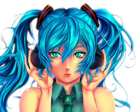 Hatsune Miku headphones by Indignation on DeviantArt