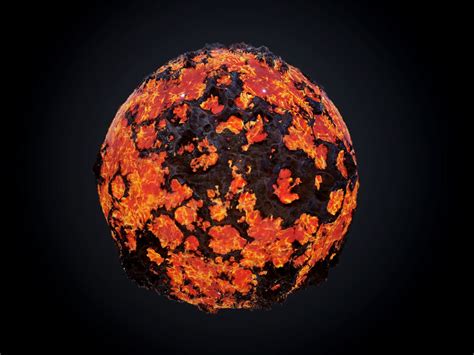 ArtStation - Lava Rock Seamless PBR Texture | Game Assets | Game assets, Lava rock, Pbr