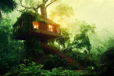 Jungle house on a tree by Ultimation93 on DeviantArt