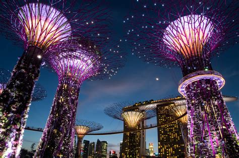 #764696 Gardens by the Bay, Singapore, Gardens, Street lights, Night - Rare Gallery HD Wallpapers