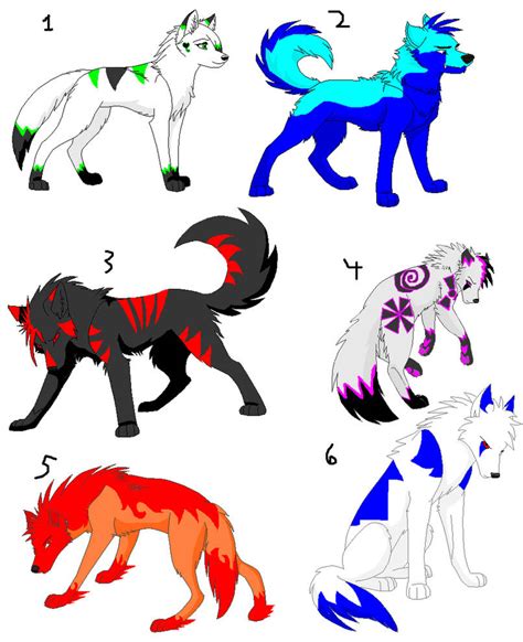 Wolf Adoption set 1 by LEMMYFANGIRL on DeviantArt