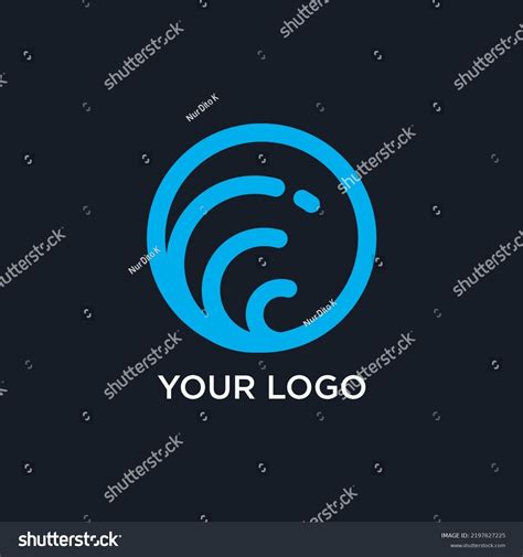 Digital Wave Ocean Logo Stock Vector (Royalty Free) 2197627225 ...