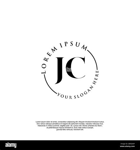 JC Initial handwriting logo template vector Stock Vector Image & Art ...