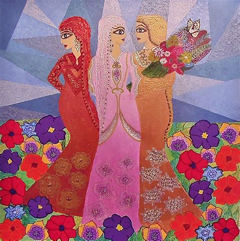 My painting: "The Three Sisters" (This is my friend who paints these ...