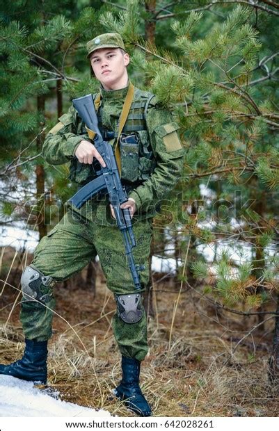 Portrait Russian Soldier Modern Military Uniforms Stock Photo 642028261 | Shutterstock