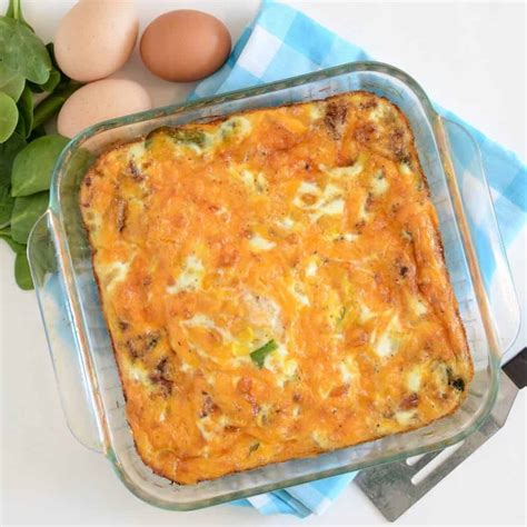 Easy Vegetable and Cheese Egg Bake — Bless this Mess