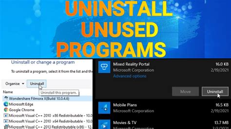 UNINSTALL UNUSED PROGRAMS || 3RD STEPS ON HOW TO MAKE YOUR WINDOWS ...