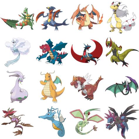 Dragon Types | Pokemon dragon, Dragon type pokemon, Pokemon kalos