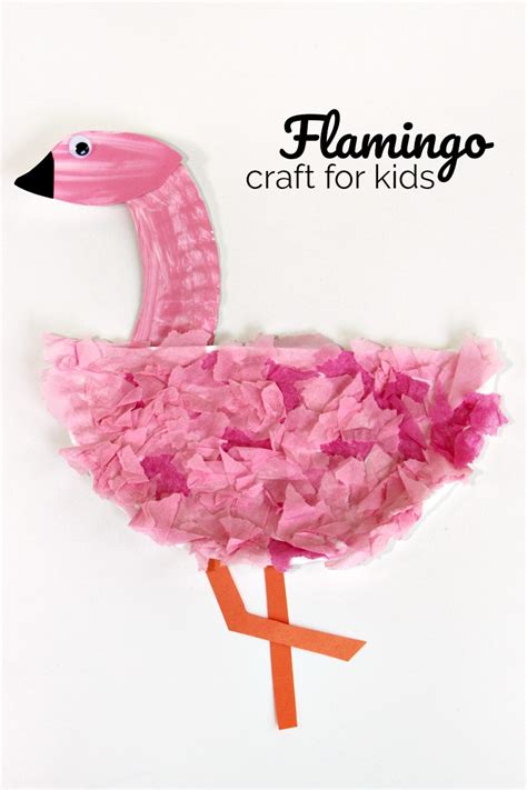 Easy Paper Plate Flamingo Craft for Kids | Make and Takes