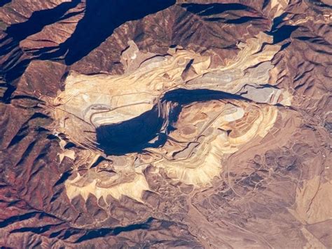 The Kennecott Copper Mine from space