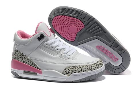 Jordan 3 white pink basketball women shoes | Air jordans retro, Air ...